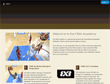 Tablet Screenshot of fiba-academy.org